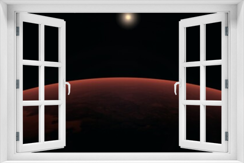Fototapeta Naklejka Na Ścianę Okno 3D - Mars Planet, Picture of red planet - 3d representation