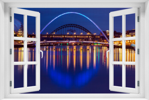 Fototapeta Naklejka Na Ścianę Okno 3D - Quayside in Newcastle upon Tyne, UK