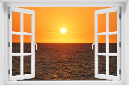 Fototapeta Naklejka Na Ścianę Okno 3D - sunset at japan sea