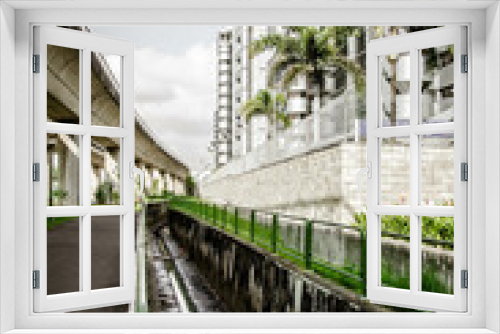 Fototapeta Naklejka Na Ścianę Okno 3D - Singapore - industrial part.