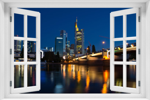 Fototapeta Naklejka Na Ścianę Okno 3D - Frankfurt Skyline