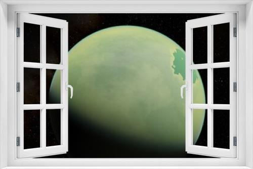 Fototapeta Naklejka Na Ścianę Okno 3D - Planets and galaxy, beauty of deep space 3d illustration
