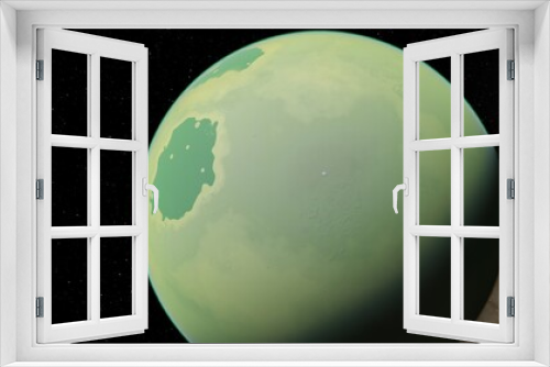 Fototapeta Naklejka Na Ścianę Okno 3D - Planets and galaxy, beauty of deep space 3d illustration