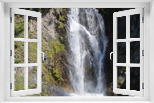 Fototapeta Naklejka Na Ścianę Okno 3D - Saut deth Pish waterfall and rainbow