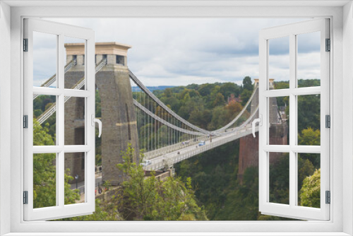 Fototapeta Naklejka Na Ścianę Okno 3D - Bristol Clifton Suspension Bridge