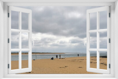 Fototapeta Naklejka Na Ścianę Okno 3D - Fishermen at seaside in Brittany France