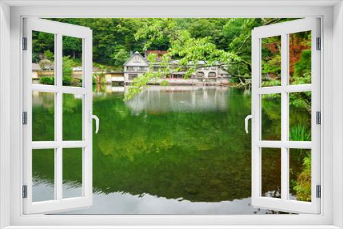 Fototapeta Naklejka Na Ścianę Okno 3D - Landscape of Kinrin Lake in Yufuin, Oita, Japan - 日本 大分県 湯布院 金鱗湖	