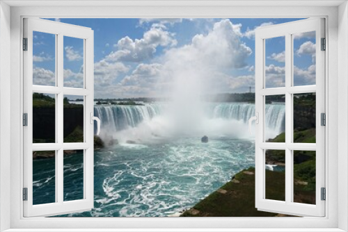 Fototapeta Naklejka Na Ścianę Okno 3D - Photo of the beautiful Niagara Falls at day and night and different seasons in Ontario, Canada.
