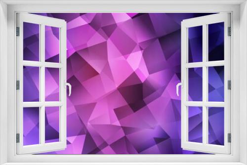 Dark Purple, Pink vector abstract polygonal background.