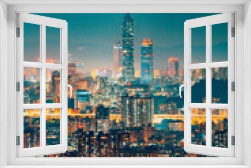 Fototapeta Naklejka Na Ścianę Okno 3D - Taipei 101