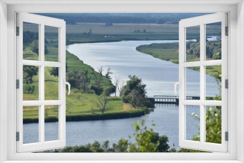 Fototapeta Naklejka Na Ścianę Okno 3D - Rzeka Odra widok z Widuchowej