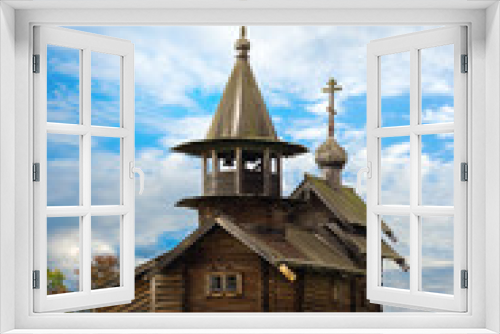 Fototapeta Naklejka Na Ścianę Okno 3D - Old Saint Michael wooden church