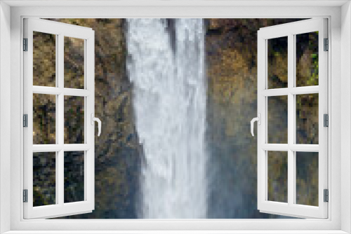 Fototapeta Naklejka Na Ścianę Okno 3D - Norhwest Waterfall From Below