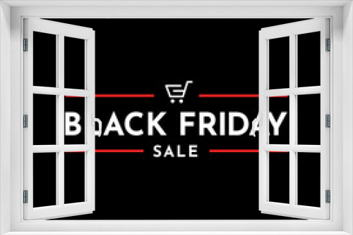 Black Friday banner. Vector illustration	