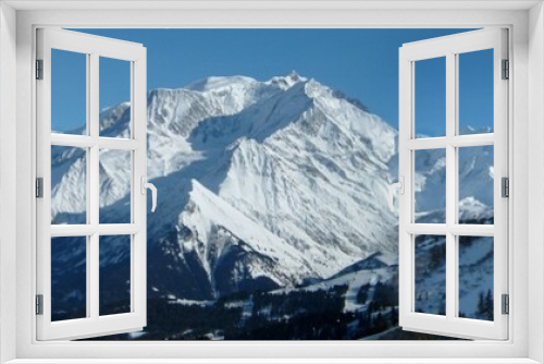 Fototapeta Naklejka Na Ścianę Okno 3D - Massif du Mont Blanc et Mont Joly