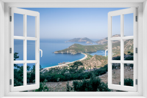 Fototapeta Naklejka Na Ścianę Okno 3D - rajska plaża widok z góry