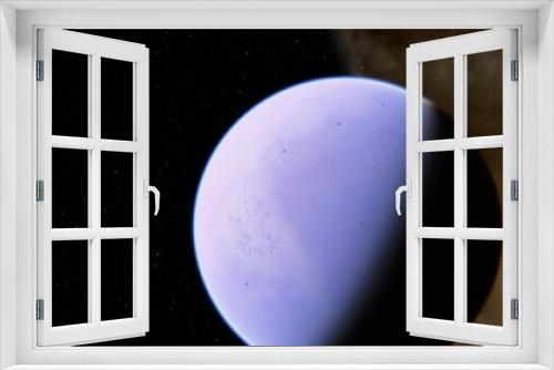 Fototapeta Naklejka Na Ścianę Okno 3D - Abstract planets and space background 3d illustration