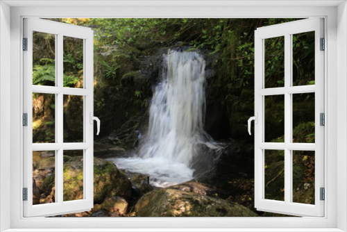 Fototapeta Naklejka Na Ścianę Okno 3D - Dol Goch Waterfalls in long exposure