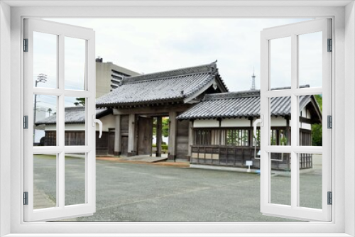 Fototapeta Naklejka Na Ścianę Okno 3D - 徳島城 鷲の門	