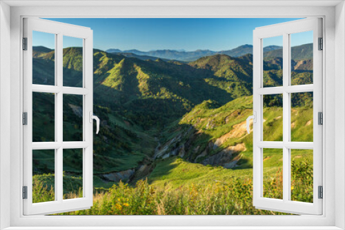 Fototapeta Naklejka Na Ścianę Okno 3D - 山脈の美しい風景