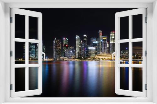 Fototapeta Naklejka Na Ścianę Okno 3D - Singapore reflections