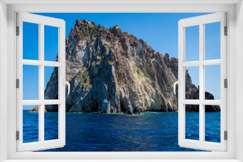 Fototapeta Naklejka Na Ścianę Okno 3D - Panarea island (Aeolian archipelago), Lipari, Messina, Sicily, Italy: view  of Dattilo's rock.