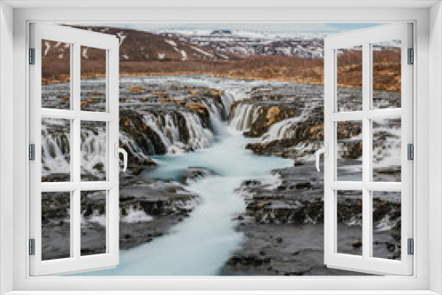 Fototapeta Naklejka Na Ścianę Okno 3D - Bruarfoss in south Iceland