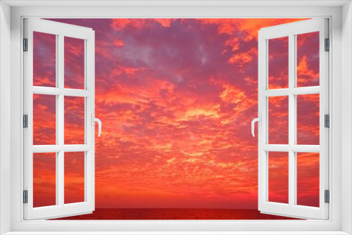 Fototapeta Naklejka Na Ścianę Okno 3D - red sky in Cabo de Gata