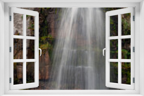 Fototapeta Naklejka Na Ścianę Okno 3D - Stewart Falls waterfall on mount timpanogos