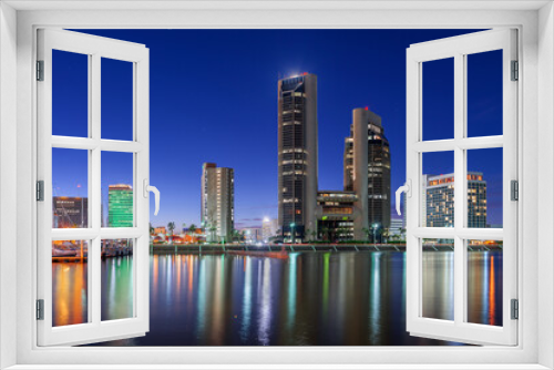 Corpus Christi, Texas, USA Downtown Skyline at Twilight