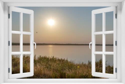 Fototapeta Naklejka Na Ścianę Okno 3D - Salina al tramonto