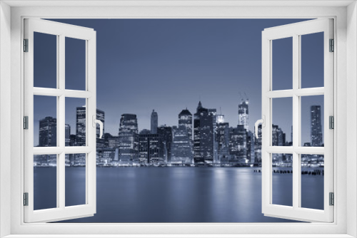 Fototapeta Naklejka Na Ścianę Okno 3D - Lower Manhattan.