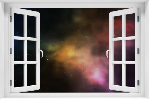 Fototapeta Naklejka Na Ścianę Okno 3D - Realistic Infinite universe starry night nebula shining stardust Magic color galaxy background vector illustration.