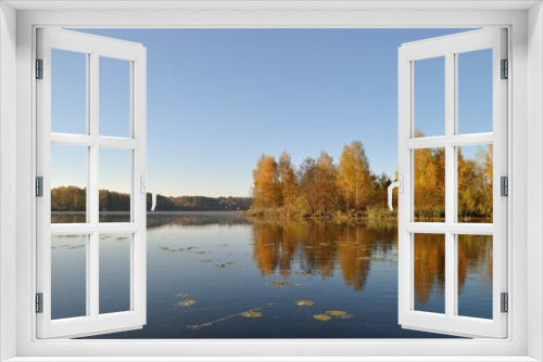 Fototapeta Naklejka Na Ścianę Okno 3D - Summer fishing on the lake