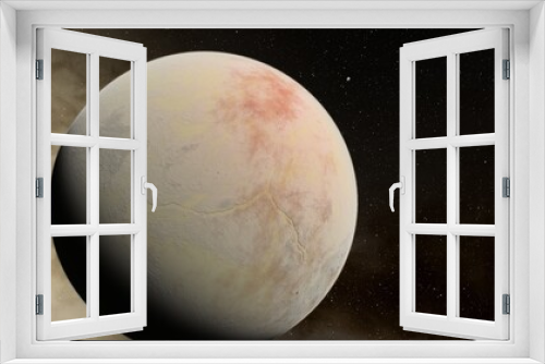 Fototapeta Naklejka Na Ścianę Okno 3D - Abstract planets and space background 3d illustration