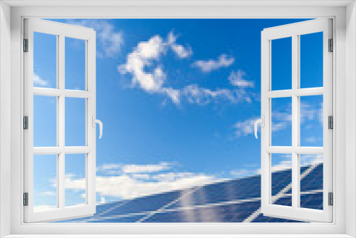 Fototapeta Naklejka Na Ścianę Okno 3D - Solar photovoltaics panels