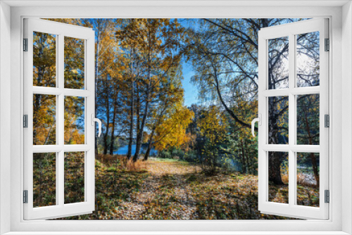 Fototapeta Naklejka Na Ścianę Okno 3D - Autumn landscape. Siberia