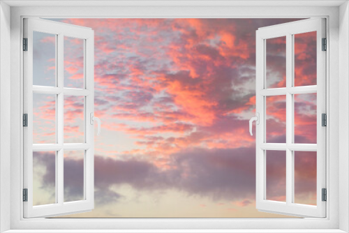 Fototapeta Naklejka Na Ścianę Okno 3D - Awesome clouds and sunset