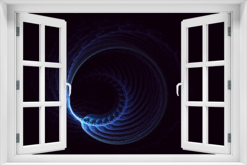 Fototapeta Naklejka Na Ścianę Okno 3D - 3D rendering abstract round light background