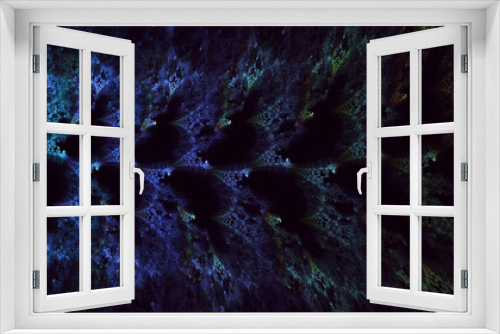 Fototapeta Naklejka Na Ścianę Okno 3D - 3D rendering abstract colorful fractal light background