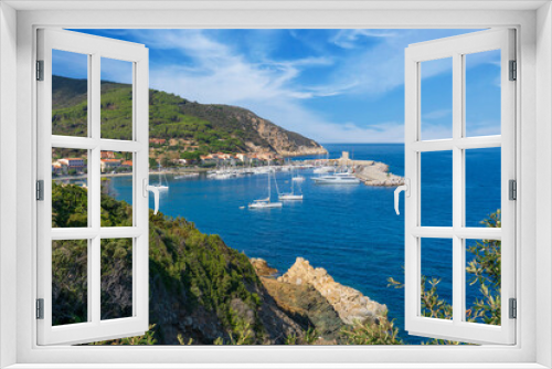 Fototapeta Naklejka Na Ścianę Okno 3D - bay and coastline on the Island of Elba, Tuscan Archipelago, Tuscany, Italy, landscape photography

