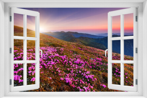 Fototapeta Naklejka Na Ścianę Okno 3D - mountains landscape