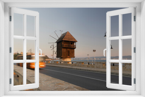 Fototapeta Naklejka Na Ścianę Okno 3D - City of Nesebar on the sunrise-one famous Bulgarian resort