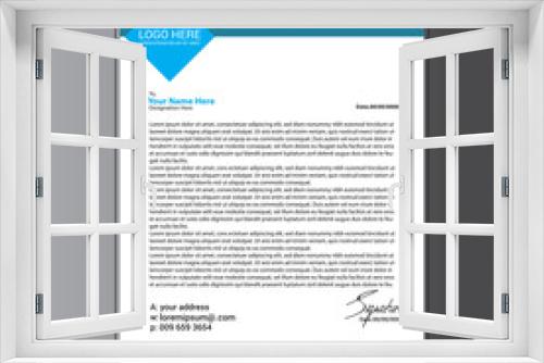 Print Template Letterhead Vector Design