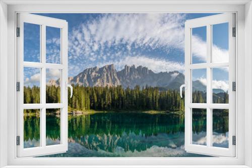 Fototapeta Naklejka Na Ścianę Okno 3D - Karersee - panorama