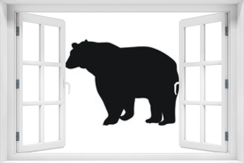 Fototapeta Naklejka Na Ścianę Okno 3D - illustration of shilhouette bear vector design