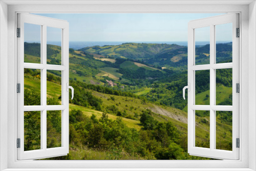 Rural landscape near San Polo and Canossa, Emilia-Romagna