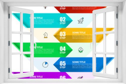 Infographic design template. Creative concept with 6 steps