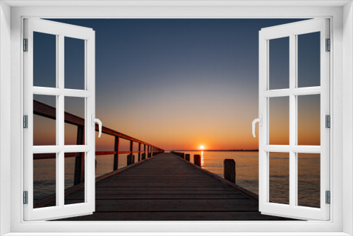 Fototapeta Naklejka Na Ścianę Okno 3D - Morgenstimmung an der Küste