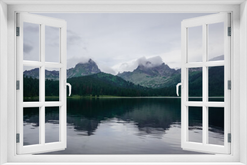 Fototapeta Naklejka Na Ścianę Okno 3D - Beautiful mountain lake in Ergaki Natural Park
